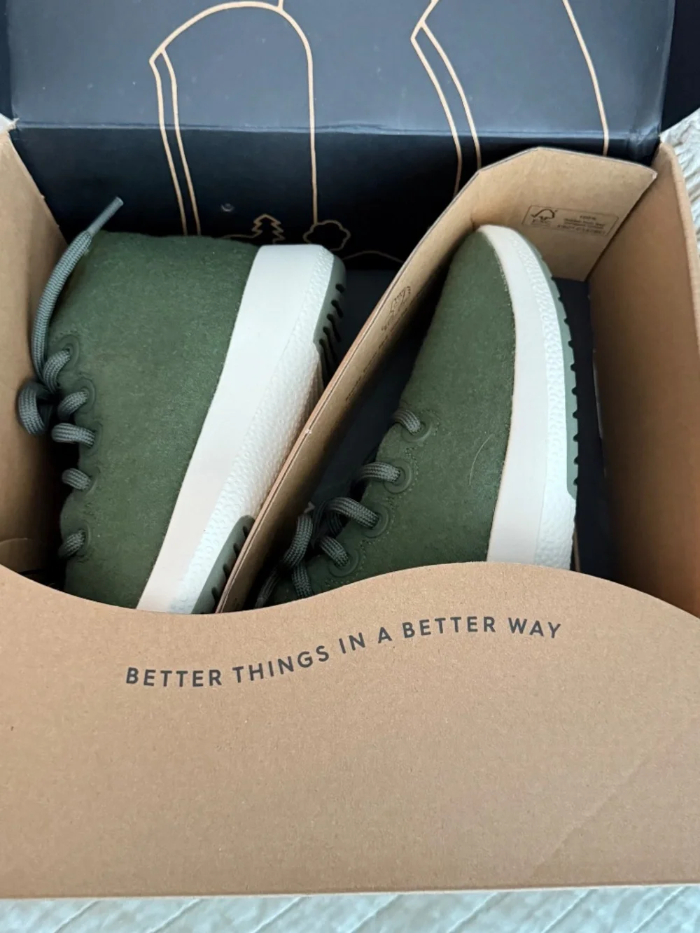 NIB Allbirds Wool Runner-Up Mizzle Thunder Green Women's Size 7